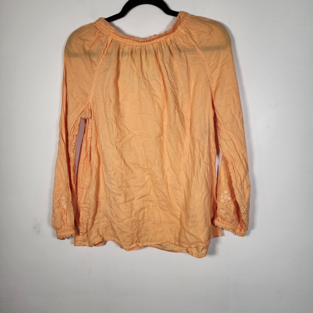 💥 J. Jill Peach Embroidered Boho Tunic - Picture 2 of 6